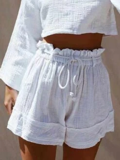 Women's Wide Leg Shorts Faux Linen White Red Blue Fashion Casual Daily Wide Leg Short Comfort Plain S M L XL 2XL 13 Women's Wide Leg Shorts Faux Linen White Red Blue Fashion Casual Daily Wide Leg Short Comfort Plain S M L XL 2XL -Outlet Suit Skirt Fit Store ofmvyw1678869634406