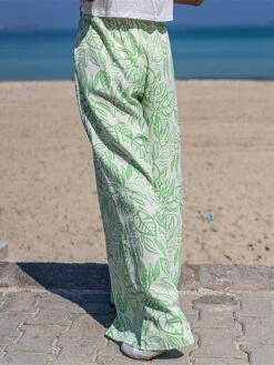 Women's Wide Leg Chinos Pants Trousers Black Pink Fall Winter Orange High Waist Streetwear Casual / Sporty Daily Wear Vacation Going Out Pocket Full Length Comfort Floral S M L XL 2XL -Outlet Suit Skirt Fit Store pfvayc1690443462617