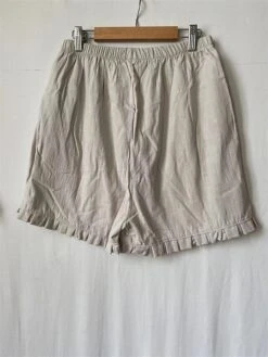 Women's Linen Pants Bermuda Shorts Faux Linen Black Pink Burgundy Fashion Basic Casual Street Vacation Casual Daily Side Pockets Baggy Short Comfort Plain S M L XL 2XL -Outlet Suit Skirt Fit Store pgzimb1684310648238