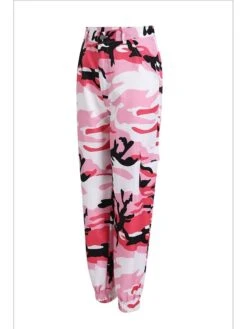 Women's Cargo Pants Joggers Pants Trousers Full Length Side Pockets Micro-elastic Mid Waist Basic Hip-Hop Leisure Sports Weekend Pink Wine S M Spring &Fall -Outlet Suit Skirt Fit Store psemqw1629359351290