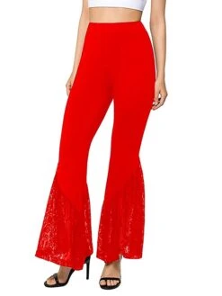 Women's Flare Leggings Full Length Fashion Streetwear Street Daily Black Red S M Fall Winter -Outlet Suit Skirt Fit Store psfyww1696731607373