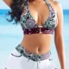 Women's Swimwear Bikini Normal Swimsuit 2 Piece Printing Graphic White Bathing Suits Sports Beach Wear Summer