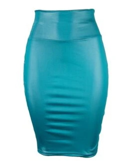 Women's Skirt Bodycon Maxi Faux Leather Black Red Blue Coffee Skirts Fall & Winter Ruched Fashion Elegant Street Daily S M L -Outlet Suit Skirt Fit Store pxkuep1664353399682