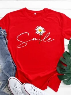 Women's Plus Size T Shirt Tee Cotton 100% Cotton Black White Yellow Daisy Print Short Sleeve Casual Weekend Basic Round Neck Regular Fit Floral Painting 27 Women's Plus Size T Shirt Tee Cotton 100% Cotton Black White Yellow Daisy Print Short Sleeve Casual Weekend Basic Round Neck Regular Fit Floral Painting -Outlet Suit Skirt Fit Store qaeakt1646899486151