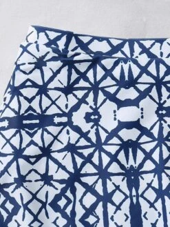 Women's Swimwear Tankini Swim Dress Normal Swimsuit 3-Piece Modest Swimwear Open Back Slim Printing Blue Scoop Neck Bathing Suits Sports Vacation Party -Outlet Suit Skirt Fit Store qxedno1644213433449