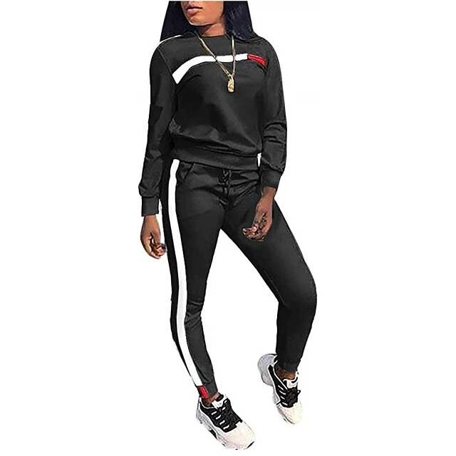 Women's Tracksuit Sweatsuit Patchwork 2 Piece Street Winter Long Sleeve Breathable Lightweight Soft Fitness Gym Workout Running Sportswear Activewear Color Block Black Army Green Burgundy 11 Women's Tracksuit Sweatsuit Patchwork 2 Piece Street Winter Long Sleeve Breathable Lightweight Soft Fitness Gym Workout Running Sportswear Activewear Color Block Black Army Green Burgundy - Image 11