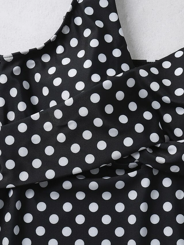 Women's Swimwear Tankini 2 Piece Swimsuit Push Up Polka Dot Green Black Army Green Vest Bathing Suits New Casual Vacation / Sports / Summer / Padded Bras 8 Women's Swimwear Tankini 2 Piece Swimsuit Push Up Polka Dot Green Black Army Green Vest Bathing Suits New Casual Vacation / Sports / Summer / Padded Bras - Image 8