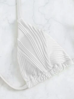 Sexy String Bikini 2023 Women Solid Colors Thong Halter Bikinis Set Textured Swimsuit Adjustable Micro Bathing Suit Feminino Biquini Set Beachwear Swimming Suit -Outlet Suit Skirt Fit Store rglzgp1689246136260