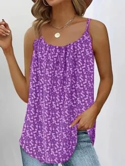 Women's Camisole Summer Tops Black Red Blue Graphic Print Sleeveless Holiday Going Out Elegant Neon & Bright Beach U Neck -Outlet Suit Skirt Fit Store rgvcqw1688379925963