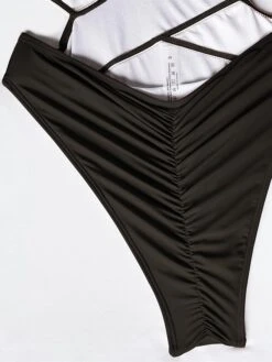 Sexy Monokini Women's Deep V Swimwear Criss Cross One Piece SwimsuitStylish Backless High Cut Thong Padded Bathing Suits -Outlet Suit Skirt Fit Store rkthtk1690454879629