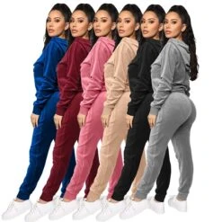 Women's Tracksuit Sweatsuit 2 Piece Full Zip Street Winter Long Sleeve Velvet Warm Breathable Soft Fitness Gym Workout Running Sportswear Activewear Solid Colored Black Gray Rosy Pink / Jacket -Outlet Suit Skirt Fit Store rqzsmt1646907790888