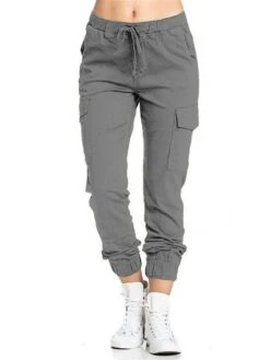 Women's Cargo Pants Sweatpants Pants Trousers Full Length Micro-elastic Mid Waist Fashion Streetwear Street Daily Deep Green Black S M Summer Fall 14 Women's Cargo Pants Sweatpants Pants Trousers Full Length Micro-elastic Mid Waist Fashion Streetwear Street Daily Deep Green Black S M Summer Fall -Outlet Suit Skirt Fit Store rsnmmw1693895914101