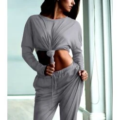 Women's Tracksuit Sweatsuit Drawstring Athleisure Long Sleeve Polyester Soft Running Jogging Sportswear Activewear Black Rosy Pink Watermelon / Sweatshirt / Stretchy -Outlet Suit Skirt Fit Store sggpgt1666925532052