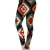 Women's Aztec Leggings Full Length Ethnic Style Retro Vintage Street Sport Blue S XL Fall & Winter