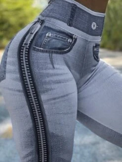 Women's Pants Trousers Leggings Full Length Faux Denim Micro-elastic Active Fashion Outdoor Causal Light Blue Black S M 11 Women's Pants Trousers Leggings Full Length Faux Denim Micro-elastic Active Fashion Outdoor Causal Light Blue Black S M -Outlet Suit Skirt Fit Store tgxwsv1692182836541