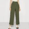 Women's Culottes Wide Leg Chinos Slacks Pants Trousers Yellow Wine Army Green Mid Waist Basic Work Casual Daily Weekend Stretchy Full Length Solid Colored S M L XL XXL