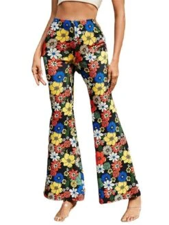 Women's Bell Bottom Pants Trousers Full Length Fashion Streetwear Street Daily Flared Pants Style 6 Flared Pants Style 1 S M Fall Winter -Outlet Suit Skirt Fit Store ttwezz1695792144936