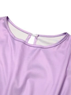 Women's Jumpsuit Lace Up Print Floral Crew Neck Elegant Party Prom Straight Regular Fit Half Sleeve Purple S M L Spring -Outlet Suit Skirt Fit Store tvshob1656999645104