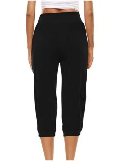 Women's Parachute Pants Capri Pants Grey Black Dark Navy Fashion Streetwear Street Daily Daily Wear Pocket Calf-Length Comfort Plain S M L XL 2XL -Outlet Suit Skirt Fit Store uhoiql1688541794603