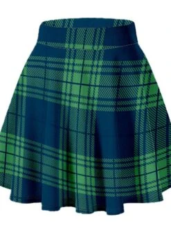 Women's Skirt Christmas Plaid Skirt Mini Red Black Green Skirts Print Fashion Casual Street Daily XL 2XL 3XL -Outlet Suit Skirt Fit Store uspbfi1697173512448
