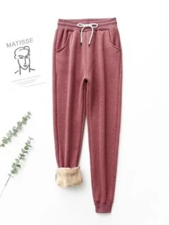 Women's Fleece Pants Joggers Pants Trousers Full Length Cotton Blend Baggy Stretchy High Waist Casual Lounge Office Vacation Denim Blue Pea Green S M Fall & Winter 12 Women's Fleece Pants Joggers Pants Trousers Full Length Cotton Blend Baggy Stretchy High Waist Casual Lounge Office Vacation Denim Blue Pea Green S M Fall & Winter -Outlet Suit Skirt Fit Store vgeajr1664855315368