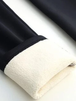 Women's Fleece Pants Pants Trousers Leggings 891 Black Kitten Gray Kitten Black Fashion Streetwear Casual Outdoor Street Causal Full Length Thermal Warm Solid Color S M L XL 2XL -Outlet Suit Skirt Fit Store vgirwe1692863142857