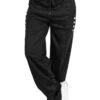 Women's Cargo Pants Sweatpants Pants Trousers Full Length Side Pockets Micro-elastic Mid Waist Casual / Sporty Athleisure Casual Weekend Black Navy Blue S M Summer Spring &Fall