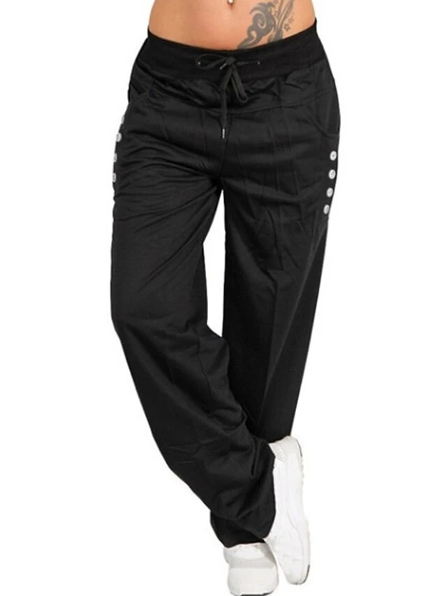 Women's Cargo Pants Sweatpants Pants Trousers Full Length Side Pockets Micro-elastic Mid Waist Casual / Sporty Athleisure Casual Weekend Black Navy Blue S M Summer Spring &Fall 1 Women's Cargo Pants Sweatpants Pants Trousers Full Length Side Pockets Micro-elastic Mid Waist Casual / Sporty Athleisure Casual Weekend Black Navy Blue S M Summer Spring &Fall