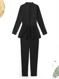 Women's Swimwear Rash Guard Diving Plus Size Swimsuit UV Protection Quick Dry Zipper For Big Busts Solid Color Black High Neck Bathing Suits Sports Holiday Summer / New / Padless 21 Women's Swimwear Rash Guard Diving Plus Size Swimsuit UV Protection Quick Dry Zipper For Big Busts Solid Color Black High Neck Bathing Suits Sports Holiday Summer / New / Padless -Outlet Suit Skirt Fit Store vokuom1644217300444