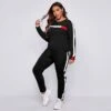 Women's Tracksuit Sweatsuit Patchwork 2 Piece Street Winter Long Sleeve Breathable Lightweight Soft Fitness Gym Workout Running Sportswear Activewear Color Block Black Army Green Burgundy