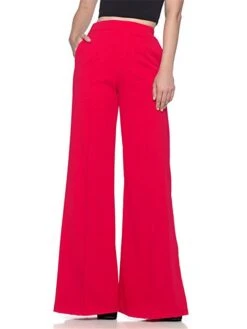 Women's Dress Pants Bell Bottom Pants Trousers Full Length Pocket High Cut Micro-elastic High Waist Fashion Elegant Office Work Black White S M Winter Autumn / Fall 14 Women's Dress Pants Bell Bottom Pants Trousers Full Length Pocket High Cut Micro-elastic High Waist Fashion Elegant Office Work Black White S M Winter Autumn / Fall -Outlet Suit Skirt Fit Store vzhiro1696730317235