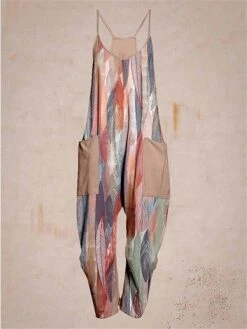 Women's Overall Pocket Trug Life Print Animal V Neck Streetwear Daily Vacation Regular Fit Sleeveless Black Pink Navy Blue S M L Summer Fall -Outlet Suit Skirt Fit Store wbapwo1678857259153