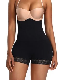 Women's Shapewear Casual / Sporty Shorts Scrunch Butt Shorts Anti Chafing Shorts Short Pants Weekend Yoga Stretchy Solid Colored Tummy Control Butt Lift High Waist Skinny Black Beige M XL 3XL -Outlet Suit Skirt Fit Store wctqsz1639534401222