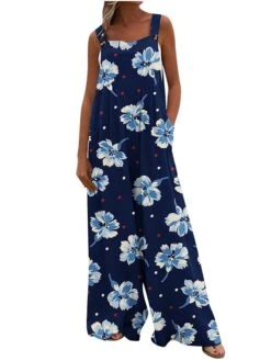 Women's Jumpsuit Animal Square Neck Holiday Traveling Vacation Regular Fit Sleeveless Sleeveless 34 1 2 S M L Summer -Outlet Suit Skirt Fit Store weeaqg1681621499104