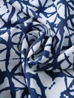 Women's Swimwear Tankini Swim Dress Normal Swimsuit 3-Piece Modest Swimwear Open Back Slim Printing Blue Scoop Neck Bathing Suits Sports Vacation Party -Outlet Suit Skirt Fit Store wewzcr1644213428682