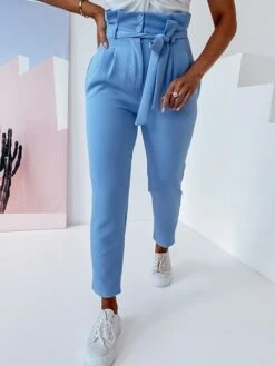 Women‘s Tapered Dress Pants Dress Pants Trousers Full Length Fashion Streetwear Street Daily Royal Blue Sky Blue S M Fall Winter -Outlet Suit Skirt Fit Store wfjacf1695025412553