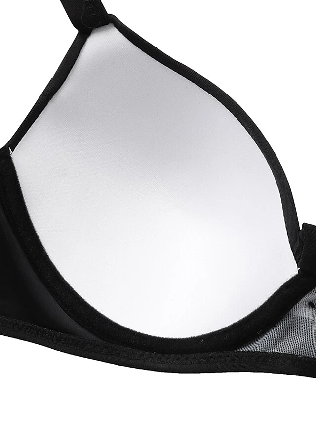 Women's Swimwear Bikini 2 Piece Normal Swimsuit Lace Up 2 Piece Push Up Sexy Color Block Black Yellow Pink Orange Halter Bathing Suits Sexy Active Beach Wear 15 Women's Swimwear Bikini 2 Piece Normal Swimsuit Lace Up 2 Piece Push Up Sexy Color Block Black Yellow Pink Orange Halter Bathing Suits Sexy Active Beach Wear - Image 15