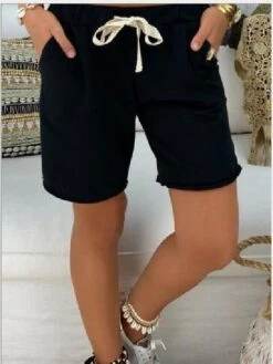 Women's Shorts Bermuda Shorts Black White Khaki Fashion Vacation Beach Side Pockets Short Comfort Plain S M L XL 2XL 7 Women's Shorts Bermuda Shorts Black White Khaki Fashion Vacation Beach Side Pockets Short Comfort Plain S M L XL 2XL -Outlet Suit Skirt Fit Store wovjbe1678344838013