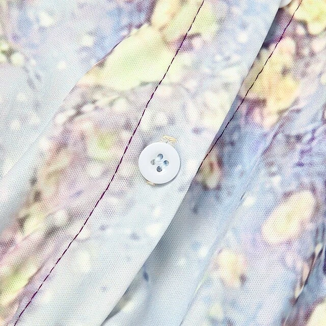 Jumpsuits For Women Summer Dressy Lace Up Floral Shirt Collar Elegant Daily Vacation Straight Regular Fit Short Sleeve Blue S M L Spring 6 Jumpsuits For Women Summer Dressy Lace Up Floral Shirt Collar Elegant Daily Vacation Straight Regular Fit Short Sleeve Blue S M L Spring - Image 6