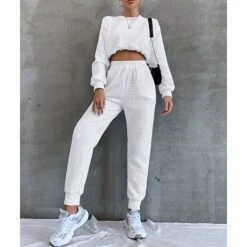 Women's Tracksuit Sweatsuit 2 Piece Athletic Winter Long Sleeve Thermal Warm Breathable Moisture Wicking Fitness Running Jogging Sportswear Activewear Solid Colored White Light Grey 10 Women's Tracksuit Sweatsuit 2 Piece Athletic Winter Long Sleeve Thermal Warm Breathable Moisture Wicking Fitness Running Jogging Sportswear Activewear Solid Colored White Light Grey -Outlet Suit Skirt Fit Store wxmkwu1693374713815