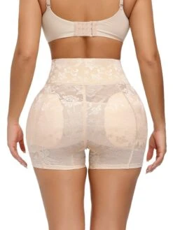 Women's Shapewear Casual / Sporty Shorts Jacquard Short Pants Weekend Yoga Stretchy Flower / Floral Tummy Control Butt Lift High Waist Skinny Black Beige M L XL XXL -Outlet Suit Skirt Fit Store xagztk1618293924379