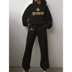 Women's Tracksuit Sweatsuit 2 Piece Athletic Winter Long Sleeve Thermal Warm Breathable Soft Fitness Gym Workout Running Sportswear Activewear Black Blue Green -Outlet Suit Skirt Fit Store xakeuc1692673235711