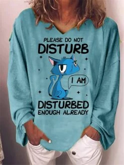 Women's Plus Size T Shirt Tee Pink Blue Green Animal Cat Letter Print Long Sleeve Christmas Daily Going Out Casual Festival V Neck Regular Fit Fall Winter Fall & Winter 7 Women's Plus Size T Shirt Tee Pink Blue Green Animal Cat Letter Print Long Sleeve Christmas Daily Going Out Casual Festival V Neck Regular Fit Fall Winter Fall & Winter -Outlet Suit Skirt Fit Store xnduwc1668678322332