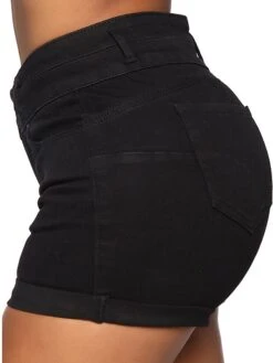 Women's Shorts Hot Pants Denim White Black Mid Waist Fashion Casual / Sporty Daily Weekend Side Pockets Stretchy Short Comfort Plain S M L XL XXL 21 Women's Shorts Hot Pants Denim White Black Mid Waist Fashion Casual / Sporty Daily Weekend Side Pockets Stretchy Short Comfort Plain S M L XL XXL -Outlet Suit Skirt Fit Store xnwkql1644287294428