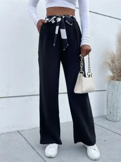 Women‘s Wide Leg Chinos Dress Pants Trousers Full Length Fashion Streetwear Street Daily Black S M Fall Winter 9 Women‘s Wide Leg Chinos Dress Pants Trousers Full Length Fashion Streetwear Street Daily Black S M Fall Winter -Outlet Suit Skirt Fit Store xoxegj1693380708894