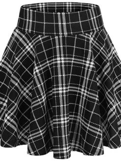 Women's Skirt Christmas Plaid Skirt Mini Red Black Green Skirts Print Fashion Casual Street Daily XL 2XL 3XL -Outlet Suit Skirt Fit Store xqysrh1697173510103