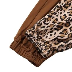 Women's Jumpsuit Maillard Print Leopard V Neck Sexy Daily Holiday Straight Regular Fit Long Sleeve Brown S M L Summer Fall -Outlet Suit Skirt Fit Store xwldsx1656999377741