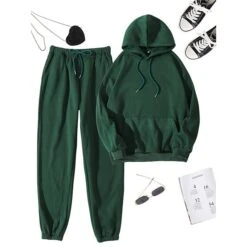 Women's Tracksuit Sweatsuit 2 Piece Casual Long Sleeve Breathable Quick Dry Moisture Wicking Gym Workout Running Jogging Sportswear Activewear Solid Colored Dark Grey Violet Black -Outlet Suit Skirt Fit Store xyjqpt1691548107637