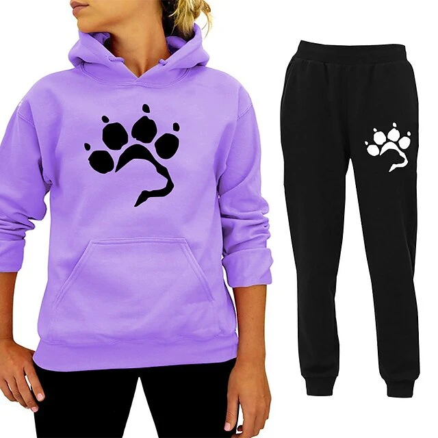 Women's Tracksuit Sweatsuit 2 Piece Casual Winter Long Sleeve Breathable Quick Dry Moisture Wicking Gym Workout Running Jogging Sportswear Activewear Light Yellow Violet Black 2 Women's Tracksuit Sweatsuit 2 Piece Casual Winter Long Sleeve Breathable Quick Dry Moisture Wicking Gym Workout Running Jogging Sportswear Activewear Light Yellow Violet Black - Image 2