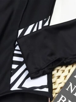 Women's Swimwear Rash Guard Diving Normal Swimsuit Zipper Splice Multicolor Black Padded High Neck Bathing Suits New Vacation Holiday -Outlet Suit Skirt Fit Store yfjptv1684208295142